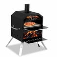 thumbnail image 1 of Outdoor Pizza Oven 16" 2-Layer Outdoor Pizza Oven Wood Fired Pizza Maker Outside Pizza Grill for Camping, 1 of 8
