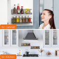 thumbnail image 3 of 2 Pack Kitchen Spice Rack, Metal Spice Shelf Without Drill, Kitchen Wall Spice Rack, 3 of 4