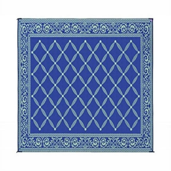Reversible Mats 119123 Blue/Light Green 9'x12' RV Garden Mat