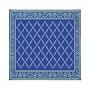 Reversible Mats 119123 Blue/Light Green 9'x12' RV Garden Mat