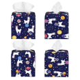 thumbnail image 2 of Goofa Lama in Space Tissue Box Cover PVC Leather Tissue Holder Square Facial Tissue Case Facial Paper Organizer Dispenser for Bathroom, Vanity Countertop, 2 of 8
