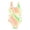 Yellow, variant on Grblisyd Girls Swimsuit Cut Out One Piece Bathing Suit Gradient Tie Dye Swimwear Size 10-12