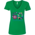 thumbnail image 3 of Inktastic Blooming 60th Birthday Women's V-Neck T-Shirt, 3 of 5
