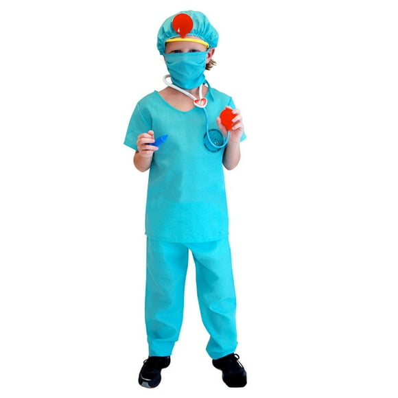 Little Boys Outfits Doctor Roleplay Stage Performance Roleplay Kids Clothing Sets Size 5-6T