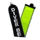 thumbnail image 4 of Boya marcadora de superficie SMB de buceo de alta visibilidad, tubo de señal, equipo seguro Negro y Fluorescencia Verde, 4 of 8