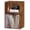 Retro Brown, variant on SONGMY 5 Cube Mid-Century Modern Brown Wood Bookcase, 3 Tier Storage Organizer Shelf, Rustic Display Cabinet for Bedroom, Living Room, Office