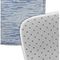 thumbnail image 2 of Simply Daisy 24" x 17" Plush Microfiber Blue Marled Knit Stripe Bath Mat, 2 of 3