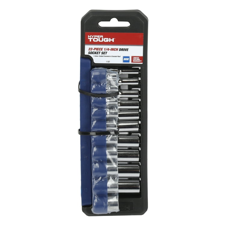 リー　TD付き Hyper Tough 22-Piece 1/4 Inch Drive Socket Set with 10-13mm