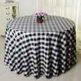 thumbnail image 2 of Round Tablecloth,Plaid Tablecloth With Lace,Polyester Table Cover For Hotel Restaurant Picnic Indoor And Outdoor Dining Garden Party-Black-300cm, 2 of 9