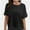 Black, variant on Summer Tops Womens Solid T Shirts for Women Loose Shirts Basic Tee