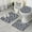 White And Black, variant on Purple Leopard Print Bathroom Rugs Sets 3 Piece,Toilet Cover Set,Absorbent Non Slip Bathroom Mats Sets with U-Shaped Contour Rug Toilet Rug Set