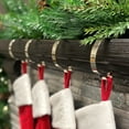 thumbnail image 3 of Haute Decor The Original MantleClip® 4 Pack Silver Stocking Holder, 3 of 7