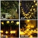 thumbnail image 3 of 20 luces LED solares para exteriores de 5 m (blanco cálido), luces de jardín impermeables con energía solar, luces de hadas decorativas con forma de bola de cristal para jardín, 3 of 5