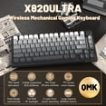 thumbnail image 2 of Teclado mecánico inalámbrico para juegos A.JAZZ X820Ultra RGB, 2 of 9