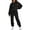 A Black, variant on Sweatsuits Women 2 Piece Outfits Two Piece Crewneck Sweatshirts Sets Lounge Fall Sweatpants Tracksuits
