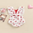 thumbnail image 2 of Combinaison Imprimée Lèvres à Sequins pour Bébé Filles Saint-Valentin, 2 of 6