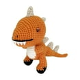 thumbnail image 3 of Kit de crochet de animales para principiantes, kit de tejido, muñeco de dinosaurio adorable amarillo, 3 of 9