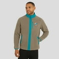 thumbnail image 4 of Men's NFL x Darius Rucker Collection by Fanatics  Tan Miami Dolphins Heavyweight Polar Fleece Full-Zip Jacket, 4 of 6