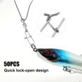 thumbnail image 4 of Giratorio de Pesca, Broche Giratorio 50pcs Giratorio de Pesca de Acero Conector inoxidable de Pesca A Presión Rodamiento Giratorio, 4 of 7