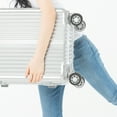 thumbnail image 4 of 8 Pcs Bag Keychain Luggage Case Travel 5.50X5.50X1.50CM Grey, 4 of 8