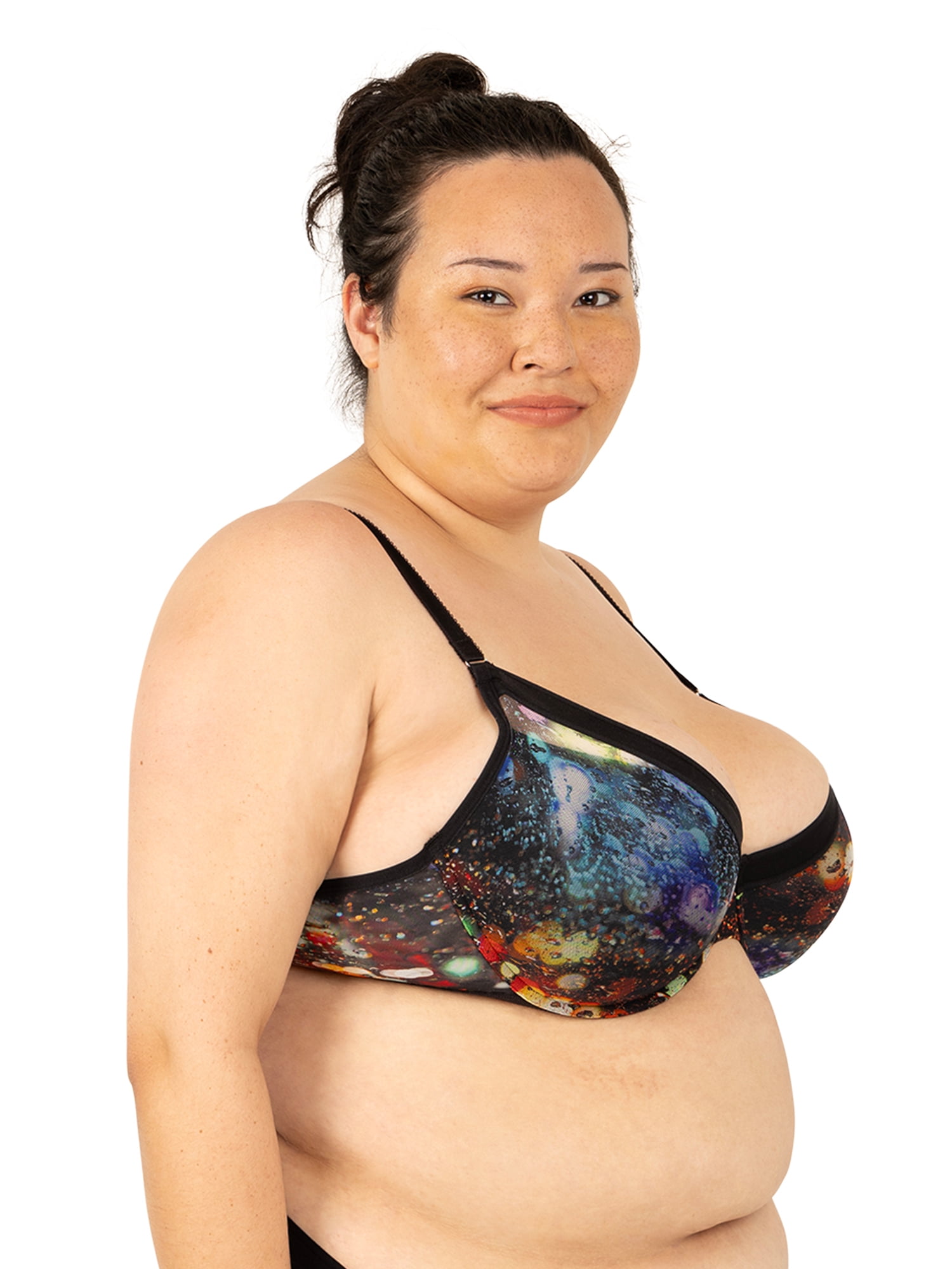 Parade Padded Mesh Demi Bra, Sizes XS to 3XL