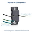 thumbnail image 4 of Interruptor temporizador de cuenta regresiva Leviton DT102-1LW para luces/ventiladores, 4 of 9
