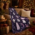 thumbnail image 3 of Ghost Pumpkin Scene Ghosts And Pumpkins Spooky Holiday Art Halloween Lovers Playful Harvest Motif Warm Flannel Blanket, Halloween Gift for Living Room and Family Room Home Decor, 3 of 9