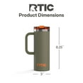 thumbnail image 6 of RTIC 20 oz Ceramic Lined Insulated Road Trip Travel Mug, Leak-Resistant Lid, Trailblazer, 6 of 9
