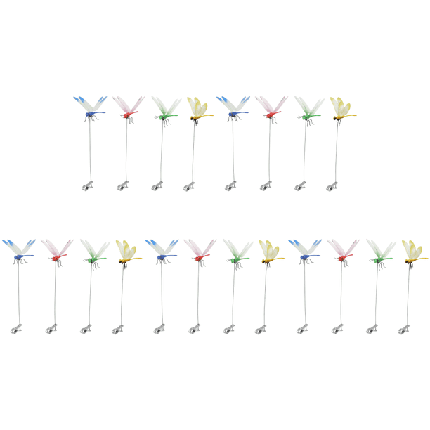 Clip Libélula Simulación Jardín Disuasoria Insectos (multicolor 4 Unidades)