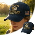 thumbnail image 4 of WJJIAO DD 214 This is a Veterans' Matter Hat,Military Service Baseball Cap for Men, Patriotic Veteran Day Gifts, 4 of 7