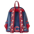 thumbnail image 4 of Loungefly Chicago Cubs Floral Mini Backpack, 4 of 6