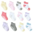 thumbnail image 3 of 6 Pcs Bas pour Enfants avec Bonne Élasticité Confortables à Porter Style Simple Bonne Fabrication Chaussettes Pures Mixte Fille 8-10, 3 of 6