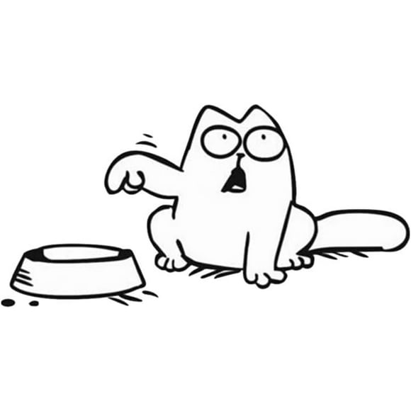 yeuweold (21×11.5×0.1cm)cat stickers, gas cap stickers, car gas cap stickers, car stickers, for car and motorcycle gas cap, can be left or right sticker