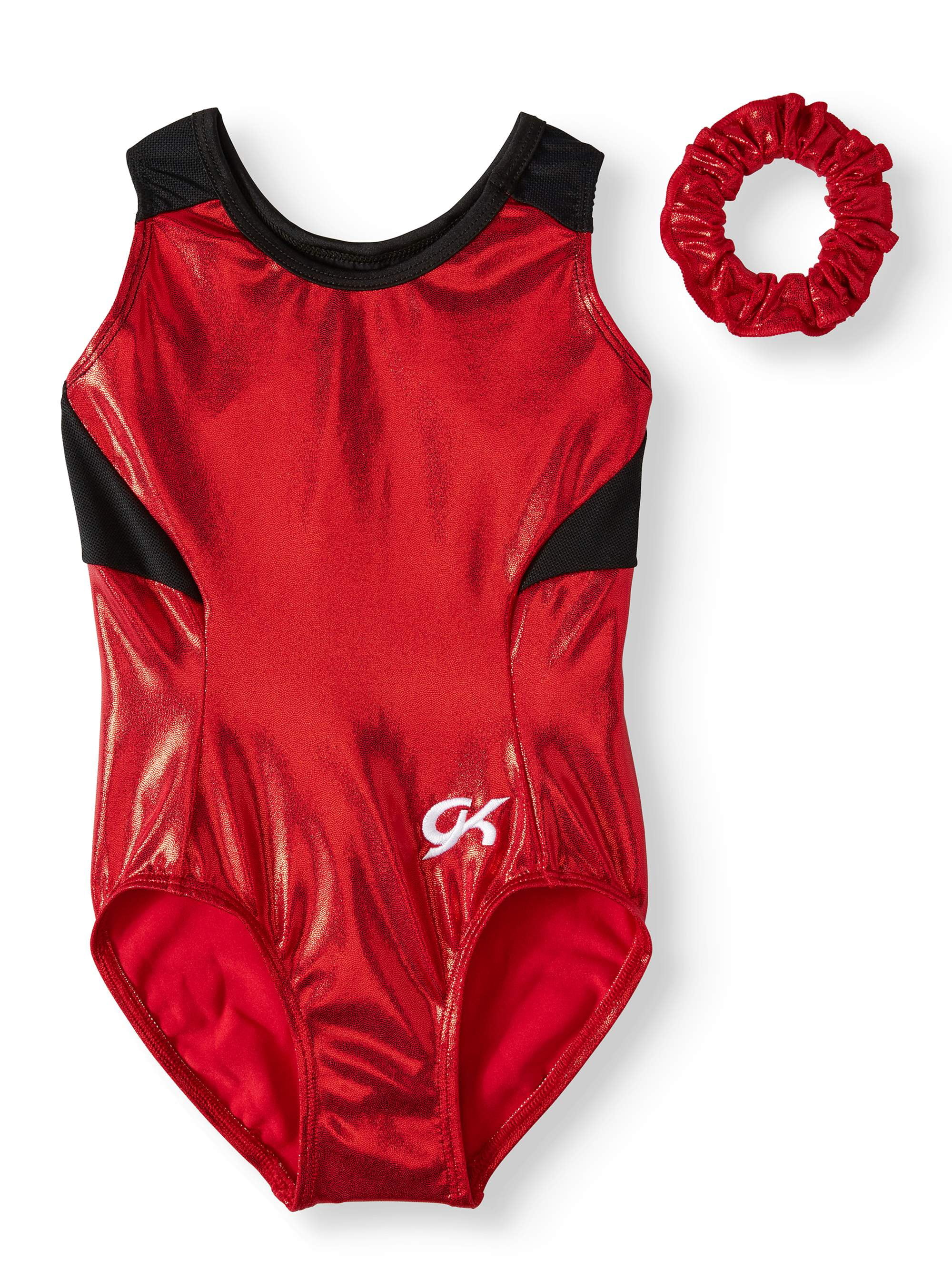 girls red leotard