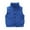 Blue, variant on Busydd Boys Girls Winter Vest 3-12 Years Solid Color Sleeveless Zipper Boys Winter Jacket Unisex Comfortable Warm Fuzzy Kids Winter Coats