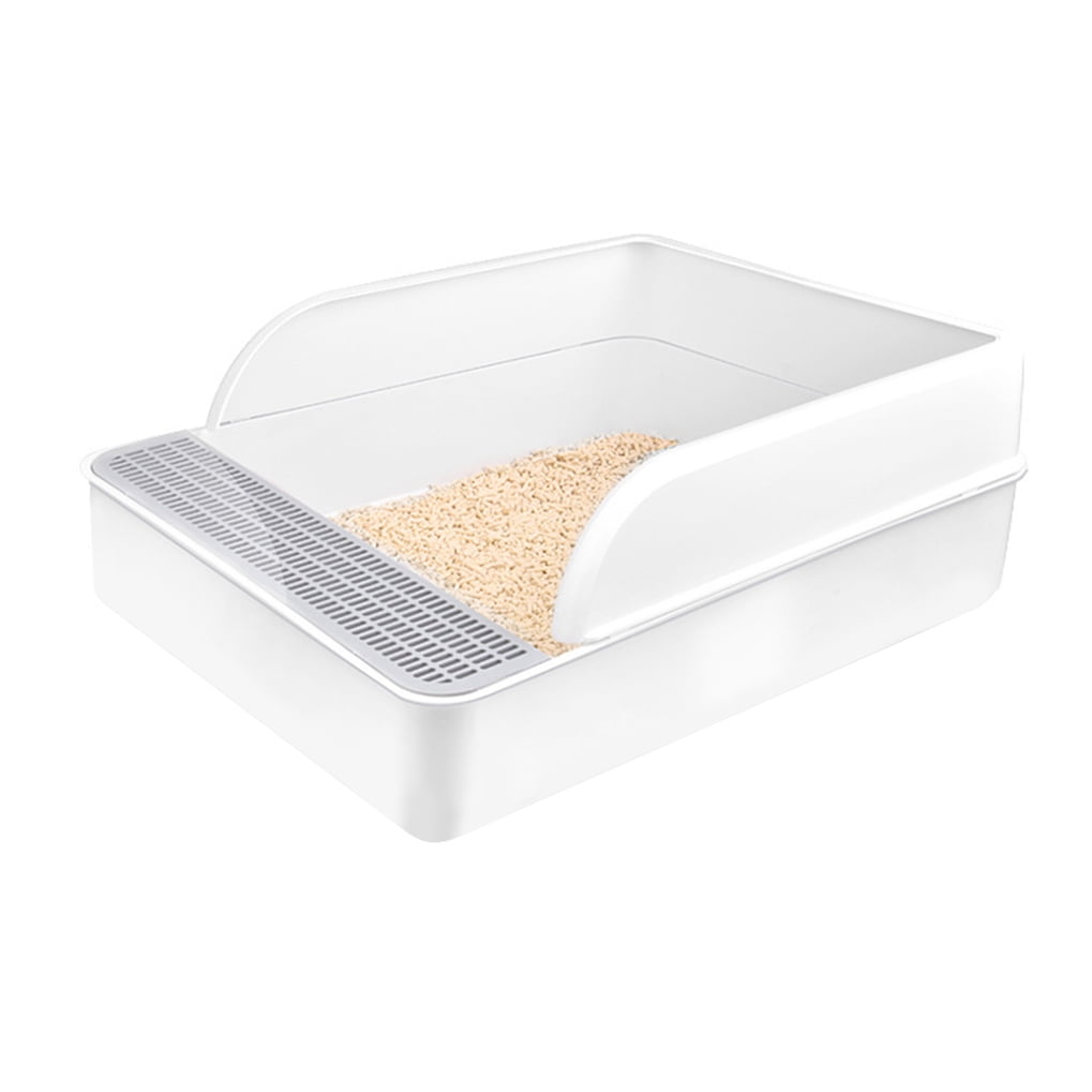 PBPBOX Proof Cat Litter Box Durable Semi Enclosed Cat Toilet for Pet Supplies