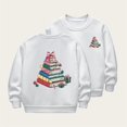 thumbnail image 1 of Cowsor Girls Sweatshirts Kids Cute Graphic Crewneck Pullover Tops Xmas Long Sleeve Holiday Shirts, 1 of 5