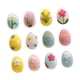 thumbnail image 3 of 12x Decoración de huevos de Pascua de 12 veces adornos de arte de decoración de artículos de arte lindos decoración decorativa de Pascua para oficina, 3 of 8