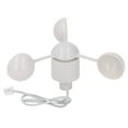 thumbnail image 2 of 3 Cup Wind Gauge Sensor, High Efficiency Speed Wind Cup ABS Housing RJ11 Connector  for WH2081 Weather Meter, 2 of 7