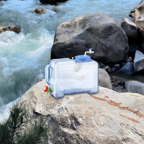 Contenedor de agua Cola Botella de agua potable vacía con grifo barril de almacenamiento 12L