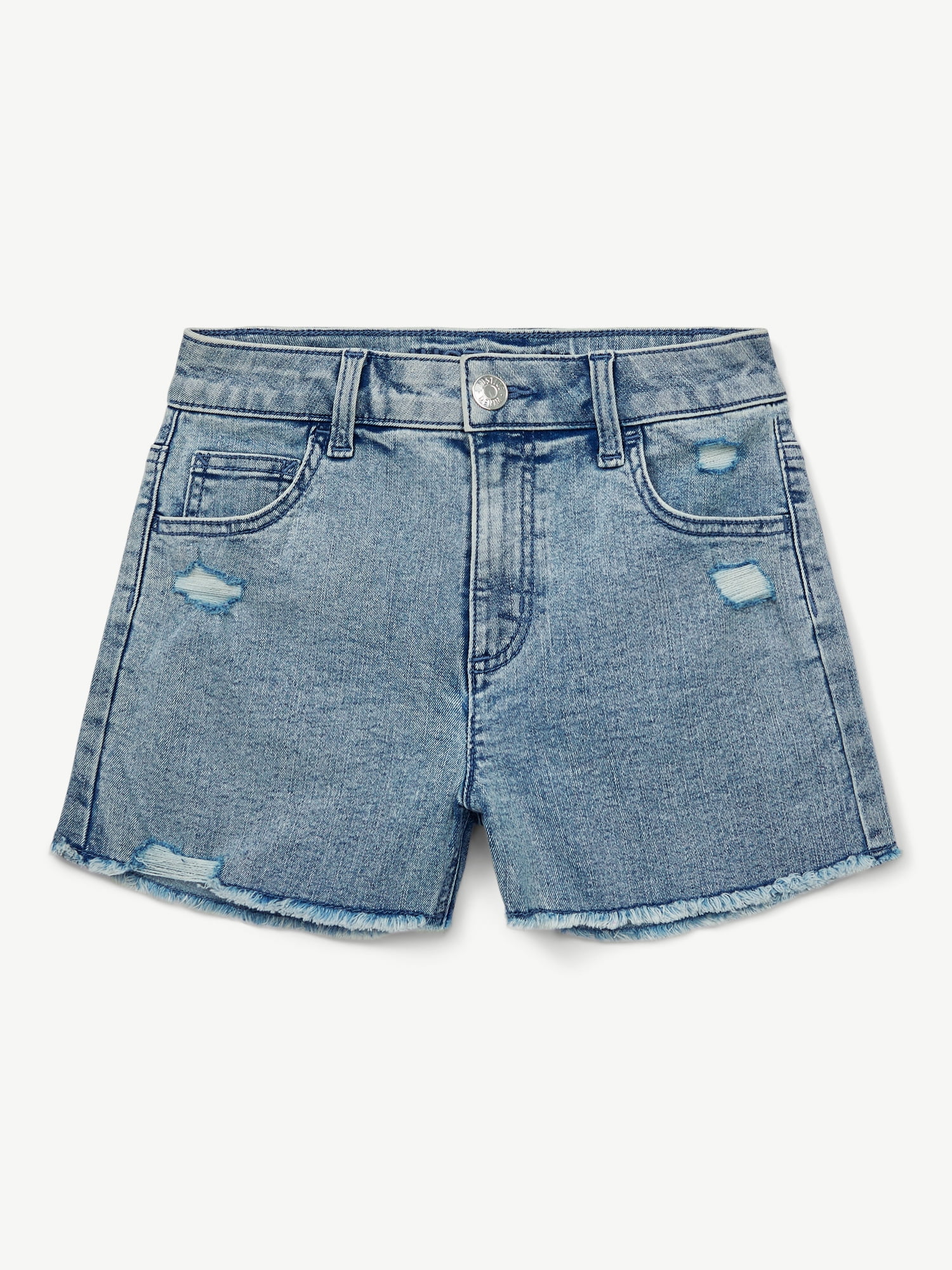 Justice Girls Denim Shorts, Sizes 6-18, Slim & Plus