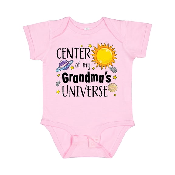 Inktastic Center of My Grandma's Universe Boys or Girls Baby Bodysuit