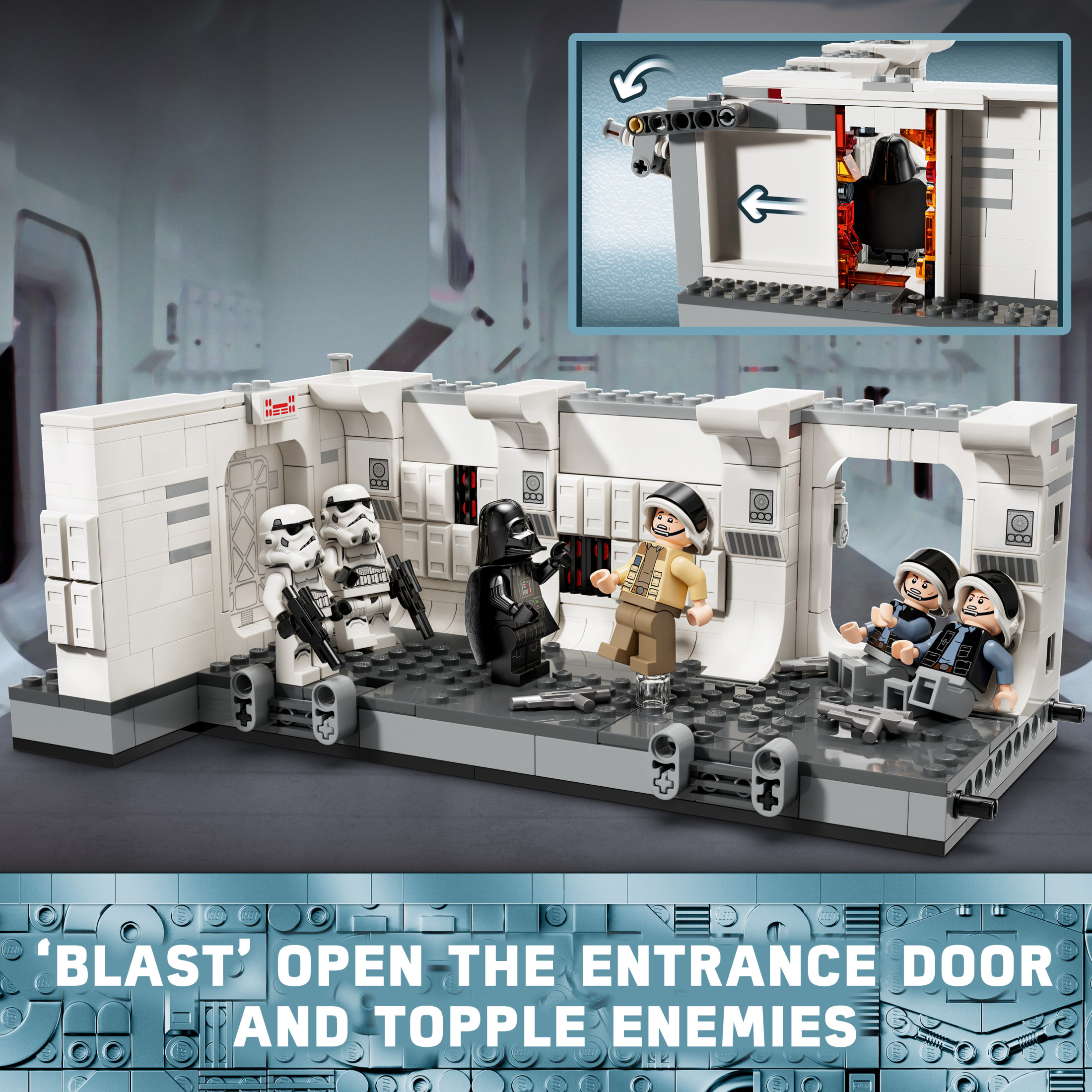 LEGO Star Wars: Una Nueva Esperanza Abordando el Tantive IV Juguete de Fantasía, Juguete Coleccionable de Star Wars con Minifigura Exclusiva del 25 Aniversario Clone Trooper Fives, Idea de Regalo para Niños de 8 Años en Adelante, 75387 4