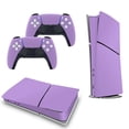 thumbnail image 4 of Skin Sticker for PS5 Slim / Pro / Standard Disc / Digital Edition Console and Controllers Decals for PlayStation 5 Bright Lavender, 4 of 5