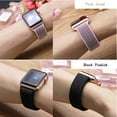 thumbnail image 6 of ALMNVO Nylon Sport Loop Band Compatible with Apple Watch Bands 40mm 38mm 41mm 42mm 44mm 45mm for Women Men , Breathable Nylon Strap Bracelet for iWatch Series 8 7/6/5/4/3/2/SE, 6 of 6