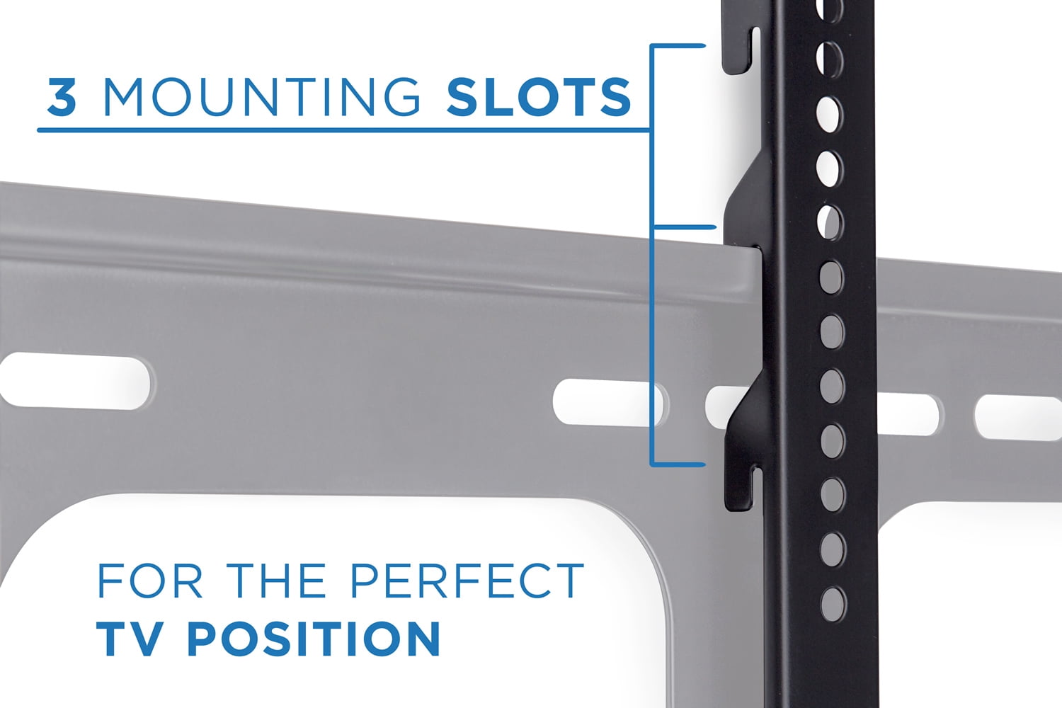 Mount-It! Heavy Duty Low Profile Fixed Tv Wall Mount, Fits 43"-70" Tv's, Capacity 220 lbs., for Large Tv's