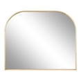 thumbnail image 6 of Kate and Laurel Valenti Contemporary Wide Arched Wooden Wall Mirror, 34 x 28, Natural Wood, Sophisticated Modern Transitional Round Arch Mirror with Narrow Frame, 6 of 8