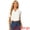 Cream White, variant on Women's Peter Pan Collared Puff Short Sleeve Retro Blouse 3XL Cream White