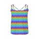 thumbnail image 4 of Puntoco Camisetas ajustadas para mujer Camiseta sin mangas de cuello redondo con estampado de moda informal y holgada de verano para mujer, 4 of 5