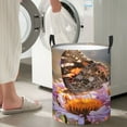 thumbnail image 5 of Sikiie butterfly Print Round Dirty Clothes Basket, Waterproof Standing Foldable Storage Basket, for Laundry Room, Bedroom, Bathroom Storage-Medium, 5 of 6